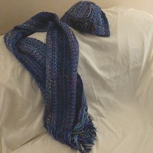Hand made scarf & hat too match.